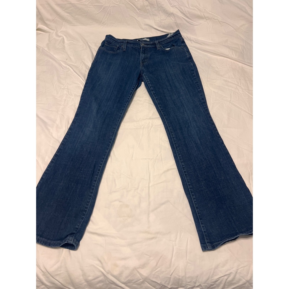 Levis Women Medium Wash Bootcut Jeans Size 10M Stretch Denim Blue Pant